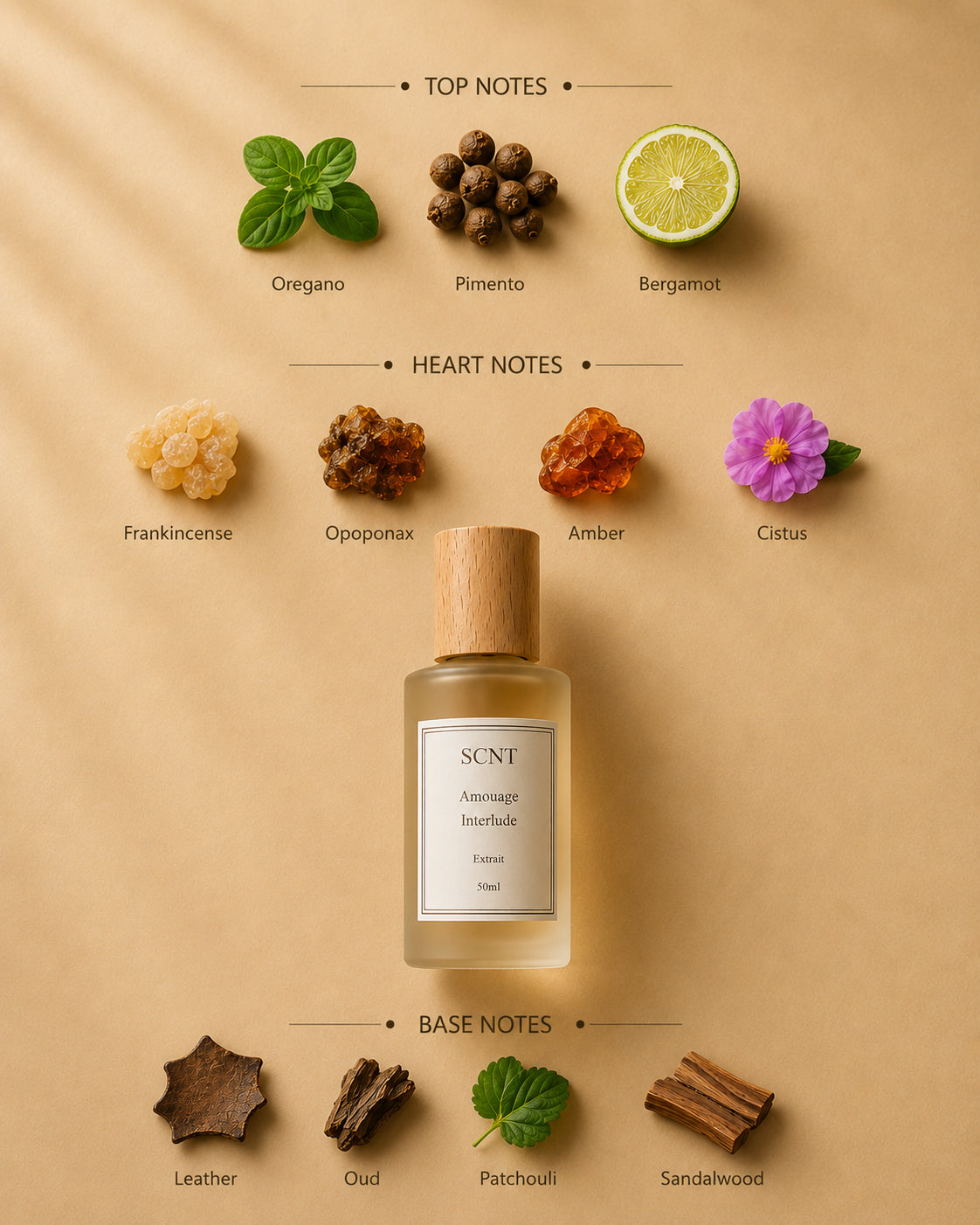 Inspired by Amouage Interlude - SCNT fragrance bottle