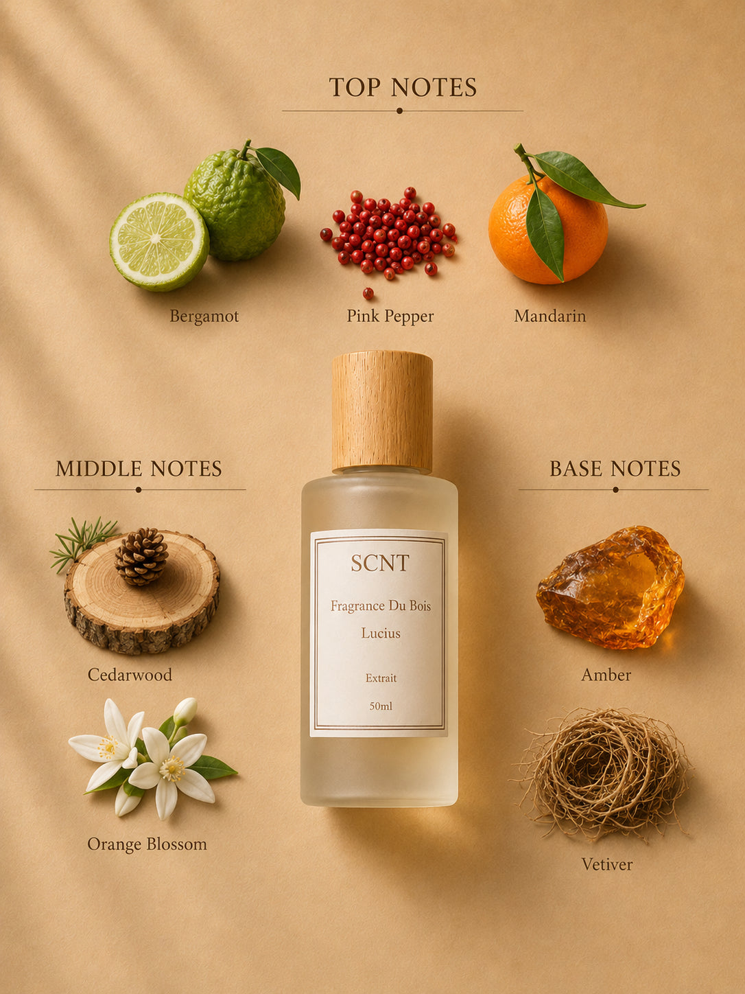 Inspired by Fragrance Du Bois Lucius - SCNT fragrance bottle