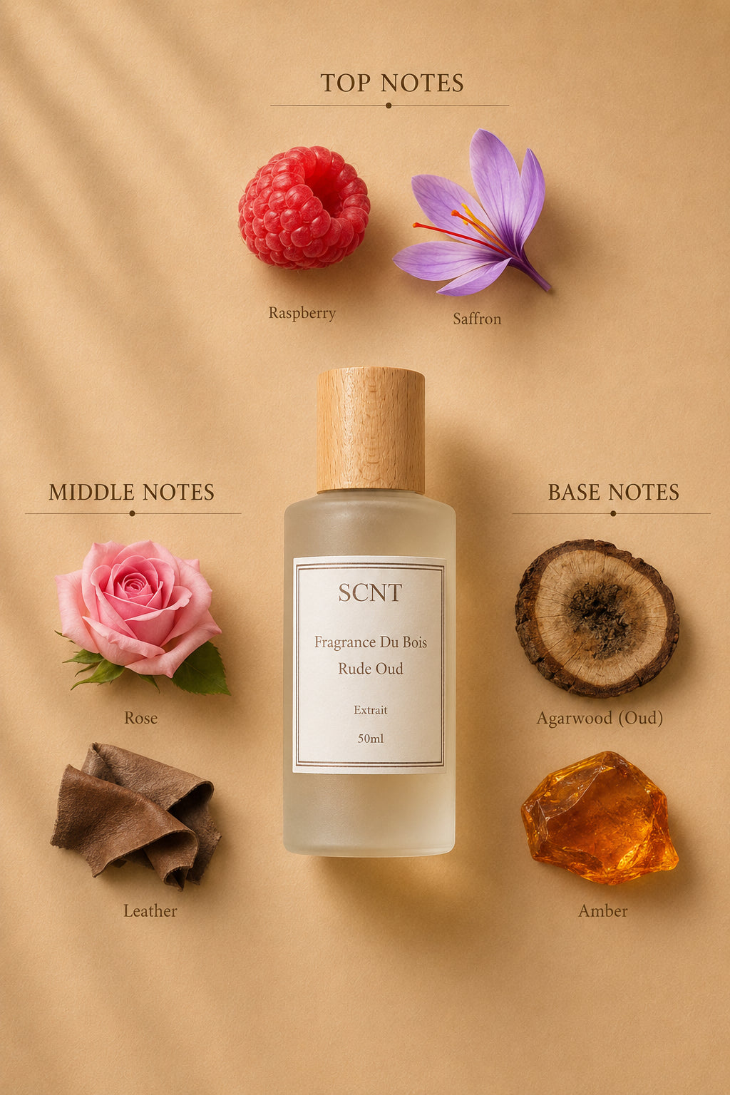 Inspired by Fragrance Du Bois Rude Oud - SCNT fragrance bottle