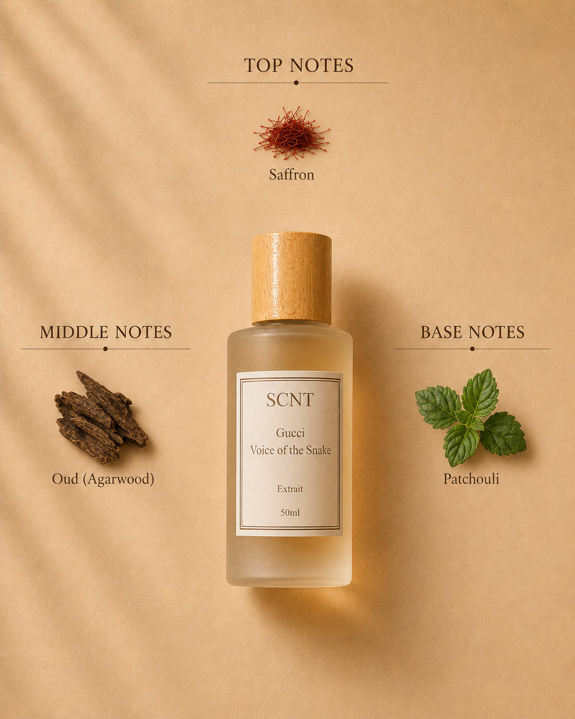 Inspired by Gucci Voice of the Snake - SCNT fragrance bottle