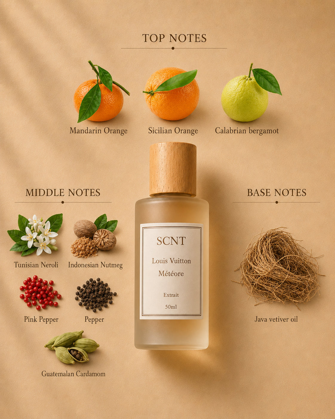 Inspired by Louis Vuitton Météore - SCNT fragrance bottle