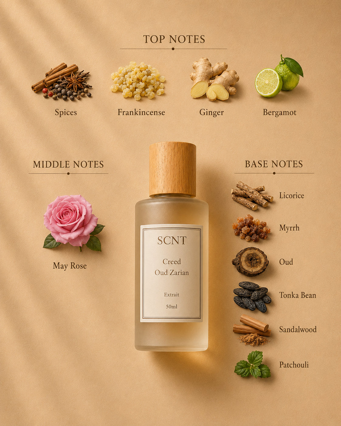 Inspired by Creed Oud Zarian - SCNT fragrance bottle
