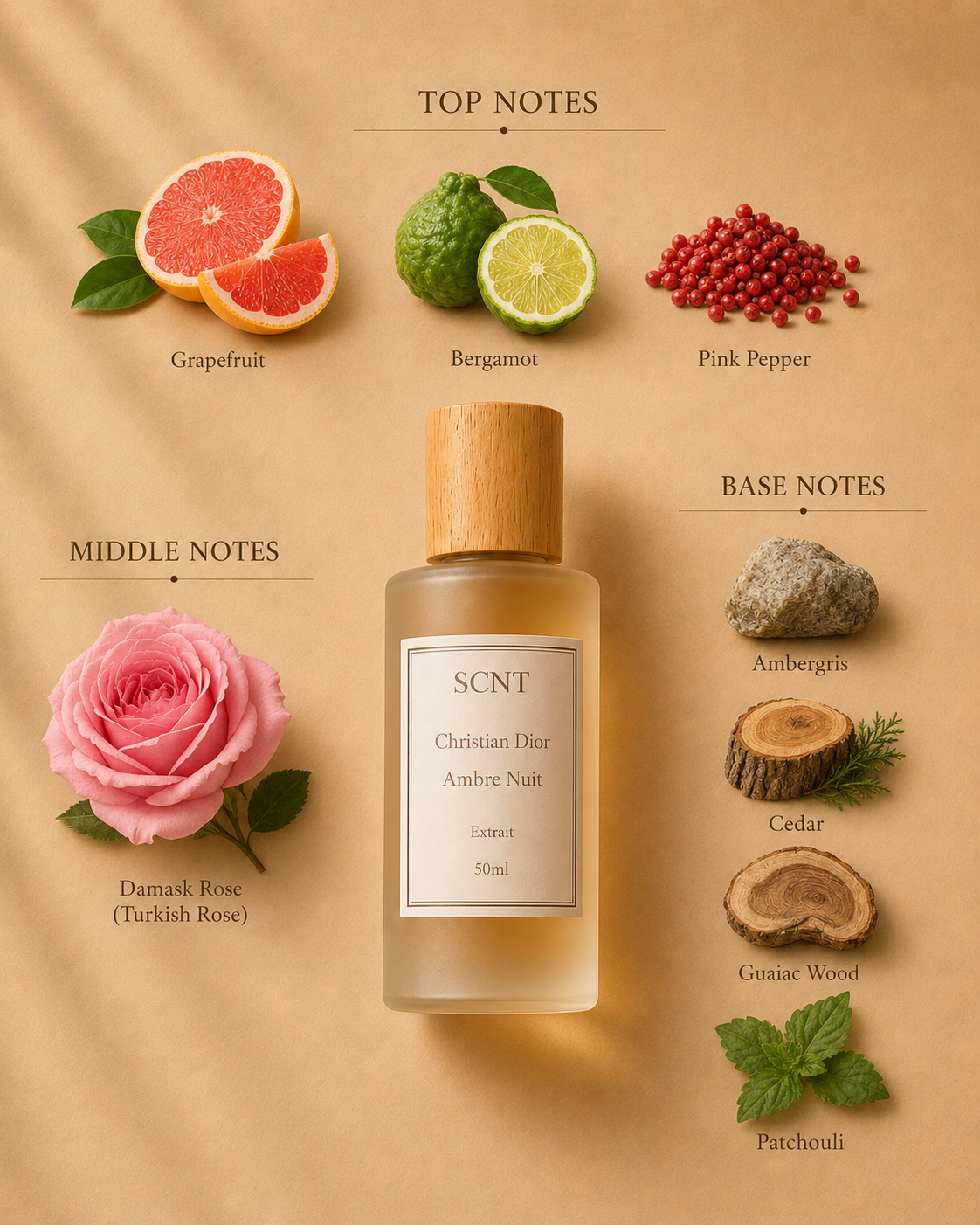 Inspired by Dior Ambre Nuit - SCNT fragrance bottle