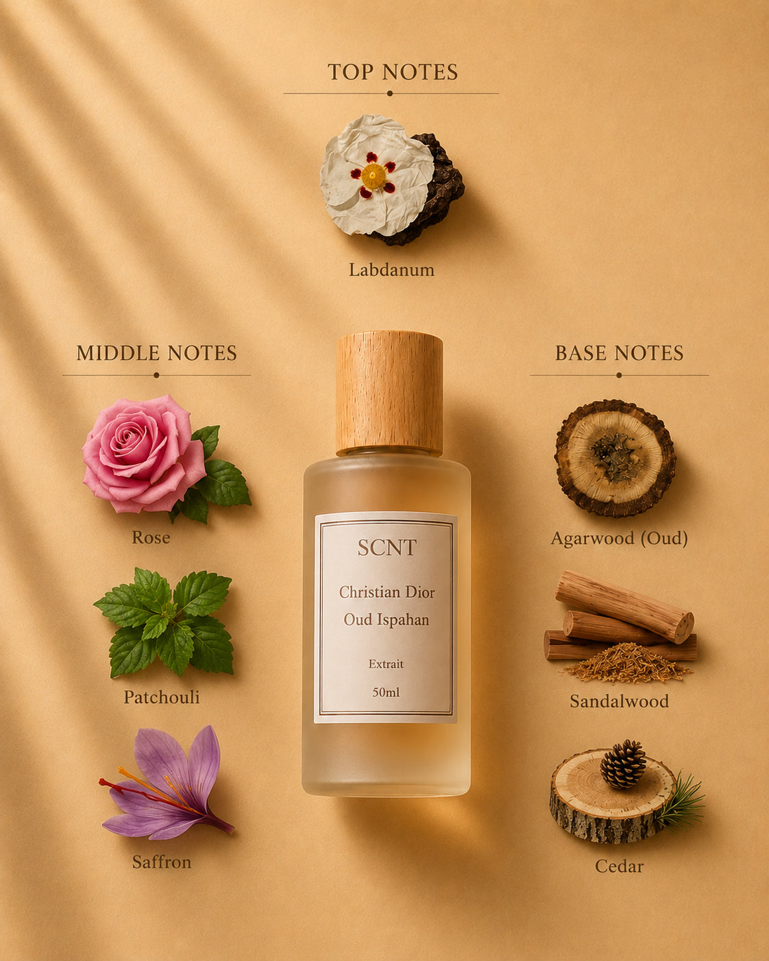 Inspired by Dior Oud Ispahan - SCNT fragrance bottle