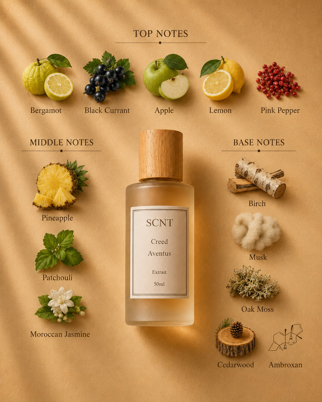 Inspired by Creed Aventus - SCNT fragrance bottle